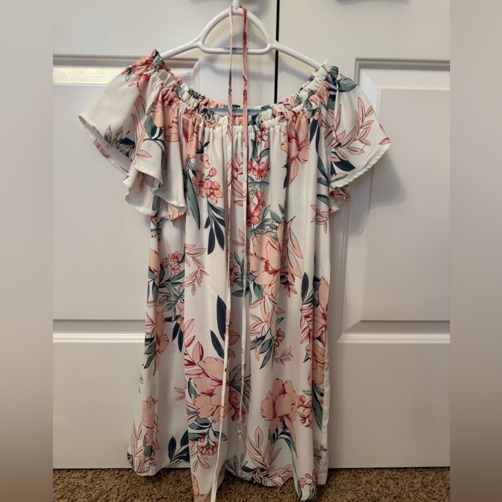 Women’s Floral Off-Shoulder Dress